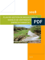 Informe Plan de Gestión de Riesgo para El Manejo de Vertimientos