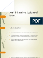 Administrative System of Islam