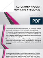 Autonomia y Poder Municipal y Regional