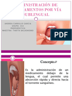 Administración de Medicamentos Por Vía Sublingual