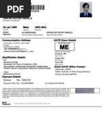 04 Jul 1999 Male Obc-Ncl: Communication Address GATE Exam Details