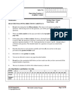 Supervising Examiner's/ Invigilator's Initial