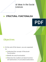 Disciplines and Ideas in The Social Sciences: Structural-Functionalism