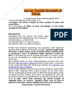 Acid & Bases On Tensile Strength of Fibres