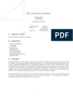 Basic Operational Amplifiers: 1 Objective/AIM