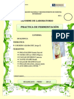 Informe de Fermentacion