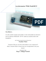 Interface Accelerometer With NodeMCU