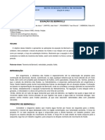 Resumo - Iniciação Científica - Equação de Bernoulli