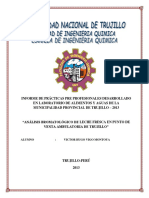 Informe de Practicas Analisis Bromatologico de Leche