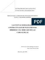 Las Nuevas Modalidades Contractuales de Fletamentos Hibridos y El Mercado de Cargas Secas PDF