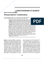 Review: Intravitreal Corticosteroids in Diabetic Macular Edema Pharmacokinetic Considerations