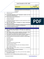 ISO 14001 Checklist