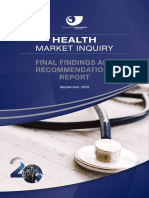 Health Market Inquiry: Final Findings and Recommendations Report