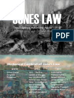 Jones Law: The Philippine Autonomy Act of 1916 A Content and Context Analysis