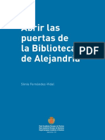 Discurso Ingreso Sonia Fernandez Vidal Abrir Las Puertas de La Biblioteca de Alejandria PDF