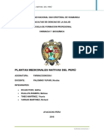 Plantas Medicinales Nativas Del Peru Far PDF