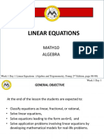 L1 Linear Equations