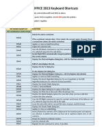 Excel Keyboard Shortcut - Yashna Bhatter PDF