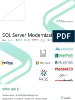 Gianluca Hotz: SQL Server Modernization