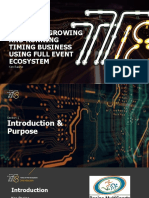 Building, Growing and Running Timing Business Using Full Event Ecosystem