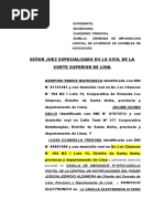 Demanda de Impugnacion de Acuerdos de Asamblea de Asociacion-Cooperativa de Vivienda Los Chancas