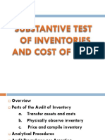 Audit in Inventories