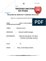 Fraude Del Acto Juridico Monografia PDF