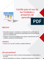 Cartilla para El Uso de Las Unidades y Proyectos de Aprendizaje