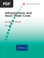 Infrastructure and Asia's Trade Costs: Douglas H. Brooks