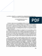 La Crítica Frente A La Narrativa Afrohispanoamericana