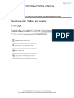 Terminology in Friction Stir Welding