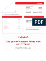 Bharti Airtel LTD.: Your Account Summary This Month'S Charges