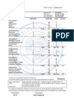 Credit Hours Marks Obt. Grade Remarks First Semester: D.P.O Asstt. Registrar