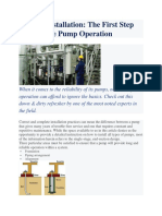 Correct Pump Installation