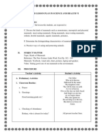 A Detailed Lesson Plan in Science and Health Vi