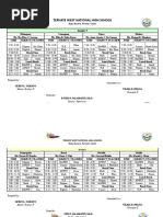 Class Program For 2nd Quarter