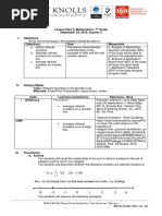 Lesson Plan in Mathematics