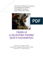 Triduo A Nuestro Padre Jesús Nazareno 2018 PDF