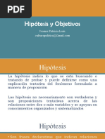 Hipótesis y Objetivos