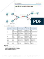 Packet Tracer - Conexão de Um Roteador A Uma LAN: Topologia