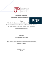 Diseño y Evaluación de Un Prototipo de Refugio Contra Tormentas Eléctricas