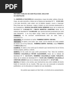 Carta de Union Estable de Hehos