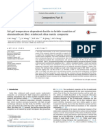 Sol-Gel Temperature Dependent Ductile-To-brittle Transition of Aluminosilicate Fiber Reinforced Silica Matrix Composite