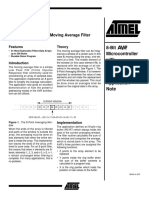 AVR222: 8-Point Moving Average Filter: 8-Bit Microcontroller With Downloadable Flash Application Note