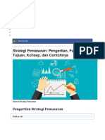 Strategi Pemasaran: Pengertian, Fungsi, Tujuan, Konsep, Dan Contohnya