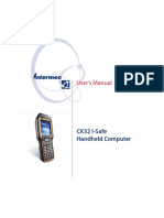 User's Manual: CK32 I-Safe Handheld Computer