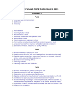 Pure Food Rules 2011 Pakistan