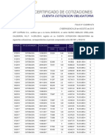 Certificado Cotizaciones PDF