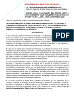 Ley de Proteccion Ambiental de Tabasco