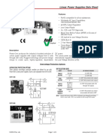 Linear Power Supplies Data Sheet: Features